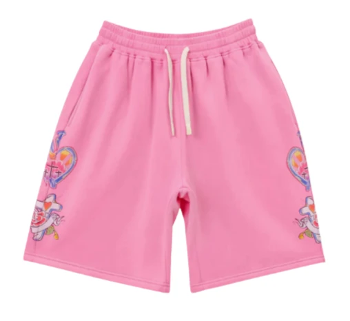 WE ARE RIGHTEOUS PINK RISEN KING SHORTS