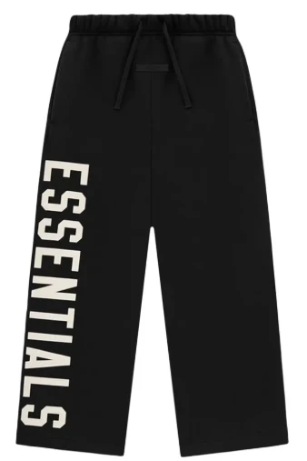 ESSENTIALS BLACK FLEECE BIG LOGO SWEATPANTS