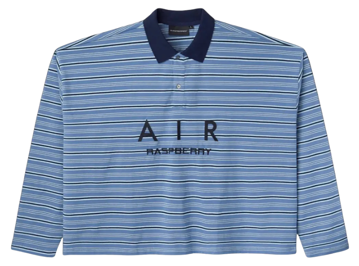 GV GALLERY AQUA LONG SLEEVE POLO