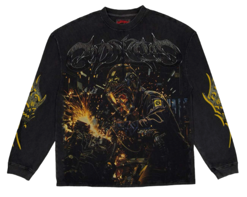 GODSPEED BLACK WASH UNDER CONSTRUCTION L/S