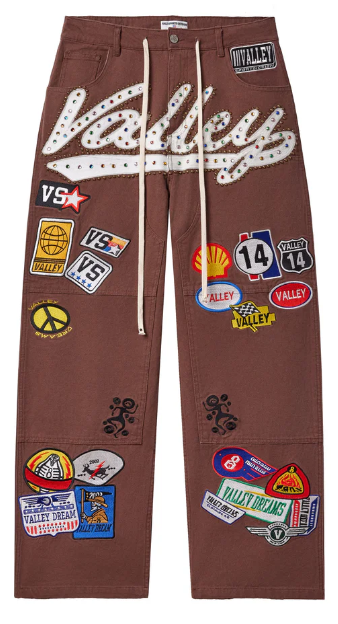 VALE FOREVER BROWN 1980'S PAINTER PANTS