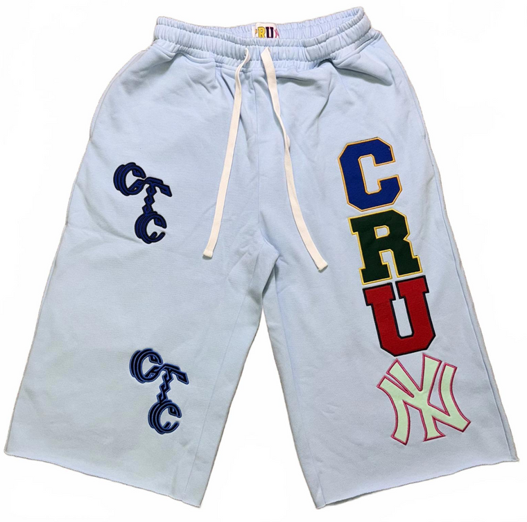 CRUM LIGHT BLUE 3/4 SHORTS