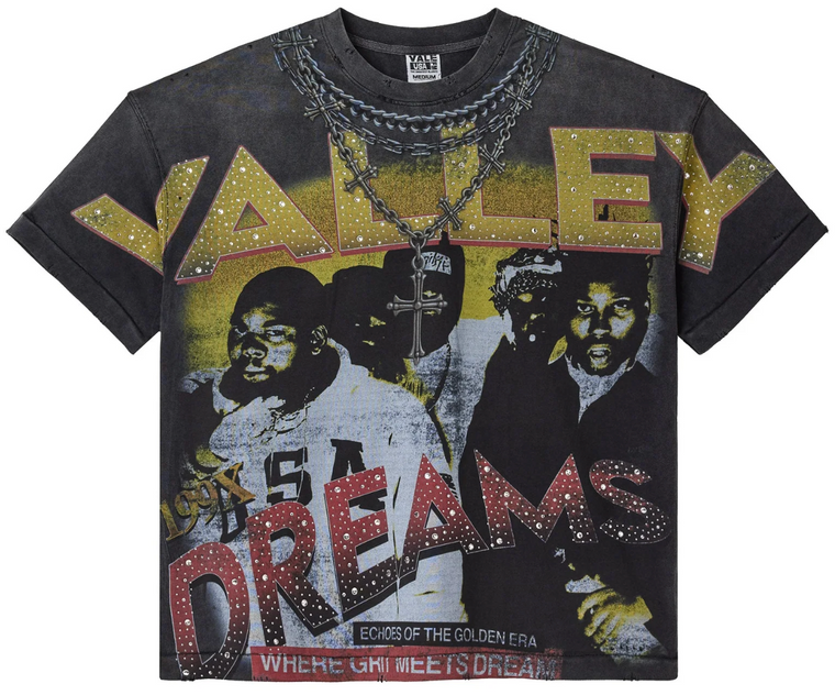 VALE FOREVER BLACK CHAMBERS BLING TEE