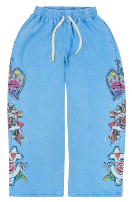 WE ARE RIGHTEOUS BLUE RISEN KING SWEATPANTS