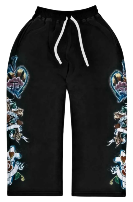 WE ARE RIGHTEOUS BLACK RISEN KING SWEATPANTS