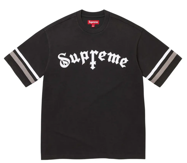 SUPREME BLACK CROSS TEE