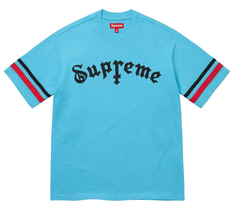 SUPREME CYAN CROSS TEE