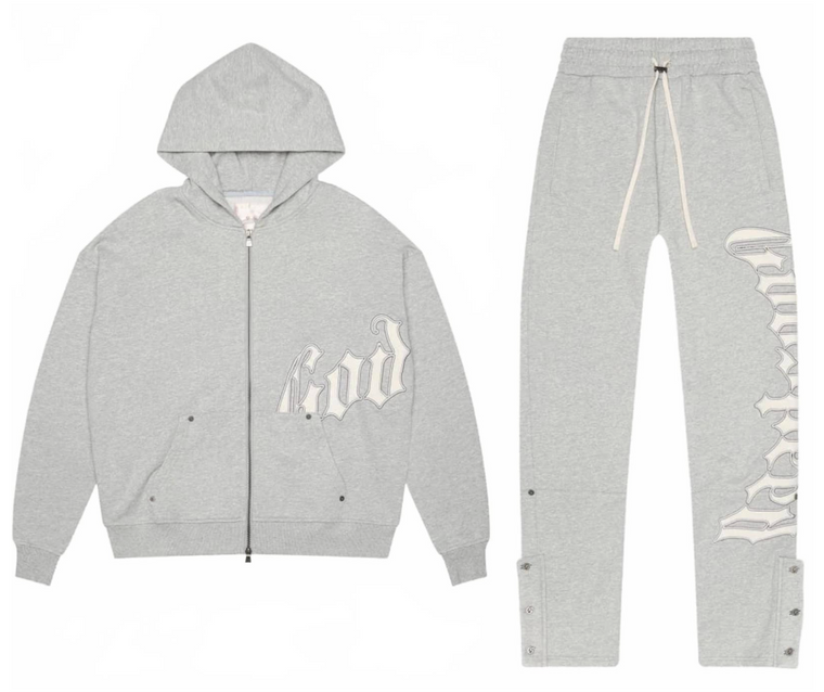 GODSPEED HEATHER GREY OG LOGO SWEATSUIT V2 SET