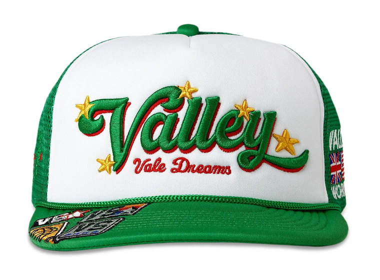 VALE FOREVER GREEN CHARMS TRUCKER HAT