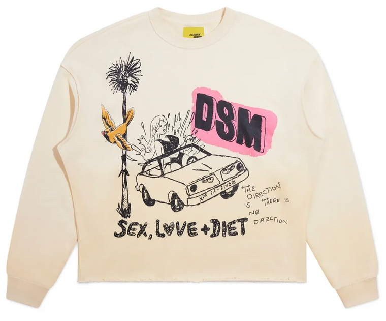 DSM SL&D ANTIQUE WHITE CREWNECK