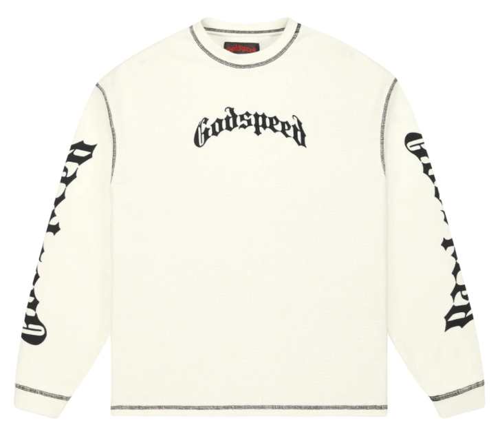 GODSPEED WHITE OG LOGO VITAL THERMAL L/S