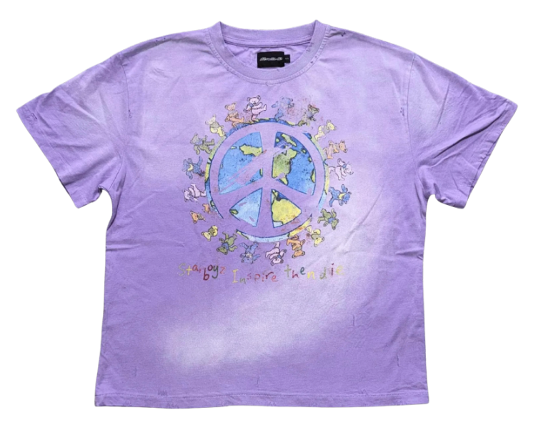 INSPIRE THEN DIE PEACE ON EARTH VINTAGE TEE