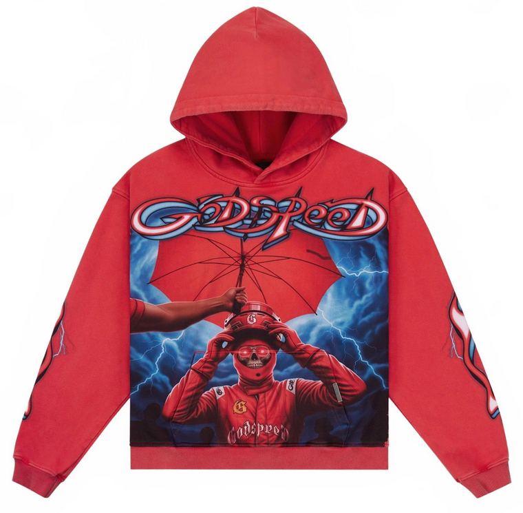 GODSPEED RED SUPREME REIGN HOODIE