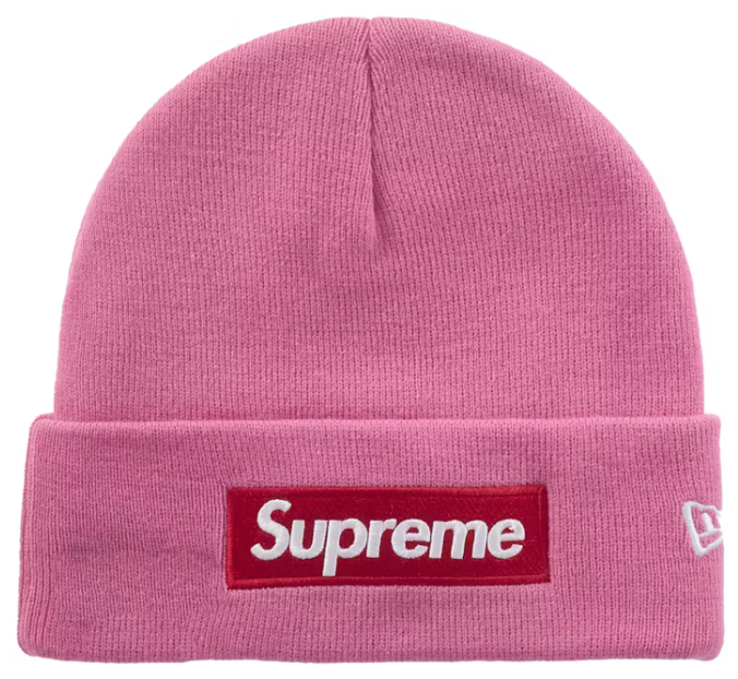 SUPREME X NEW ERA MAGENTA BOX LOGO BEANIE (FW25)