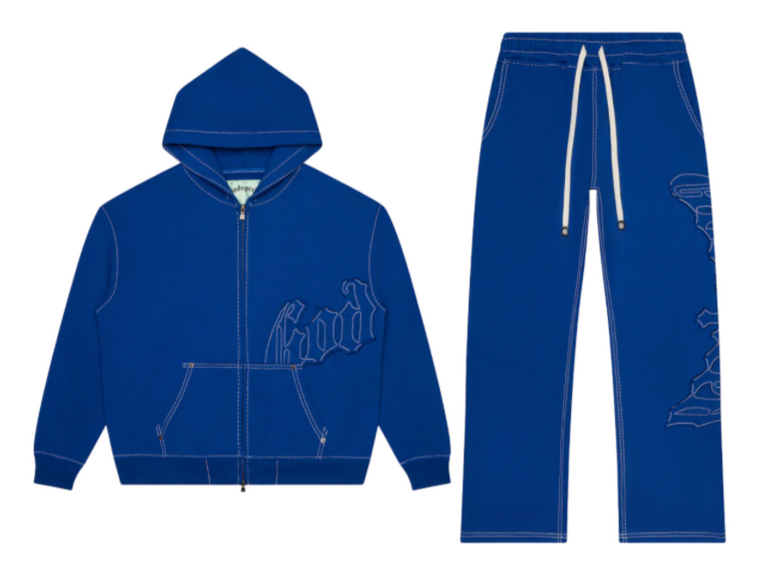 GODSPEED BLUE OG LOGO STITCHED SET