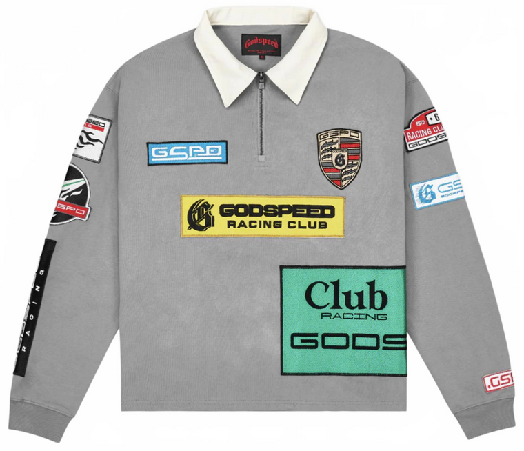 GODSPEED GREY GRC QUARTER ZIP POLO