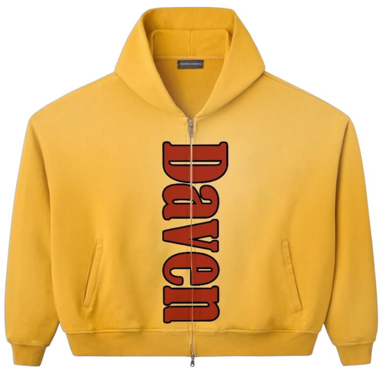 DAVEN HOMME YELLOW FOREVER YOUNG ZIP