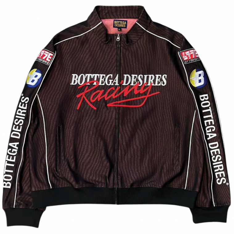 BOTTEGA DESIRES BROWN RACE JACKET