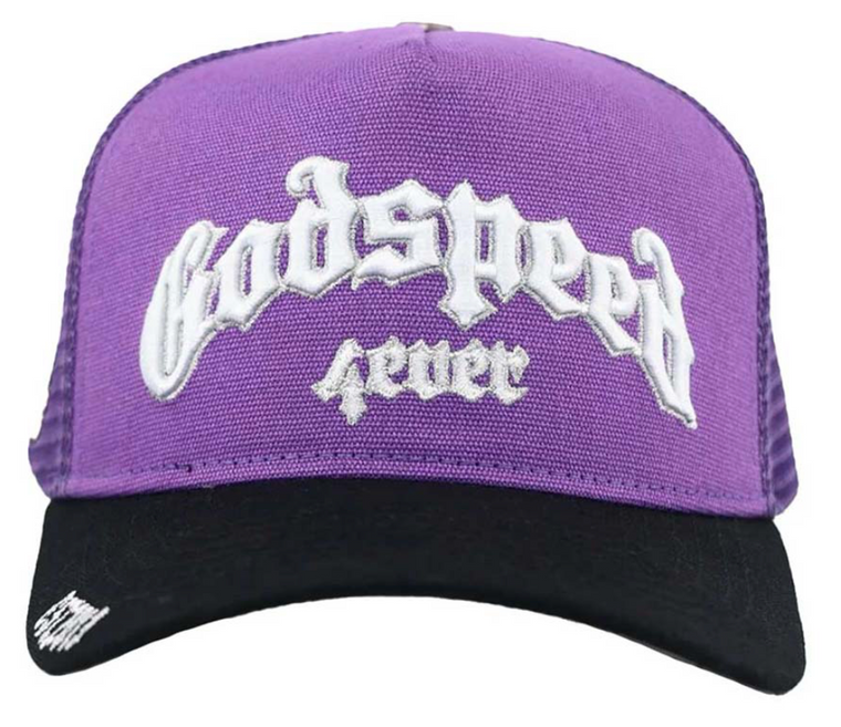 GODSPEED PURPLE/BLACK FOREVER TRUCKER HAT