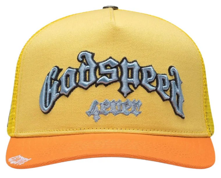 GODSPEED YELLOW/ORANGE FOREVER TRUCKER HAT