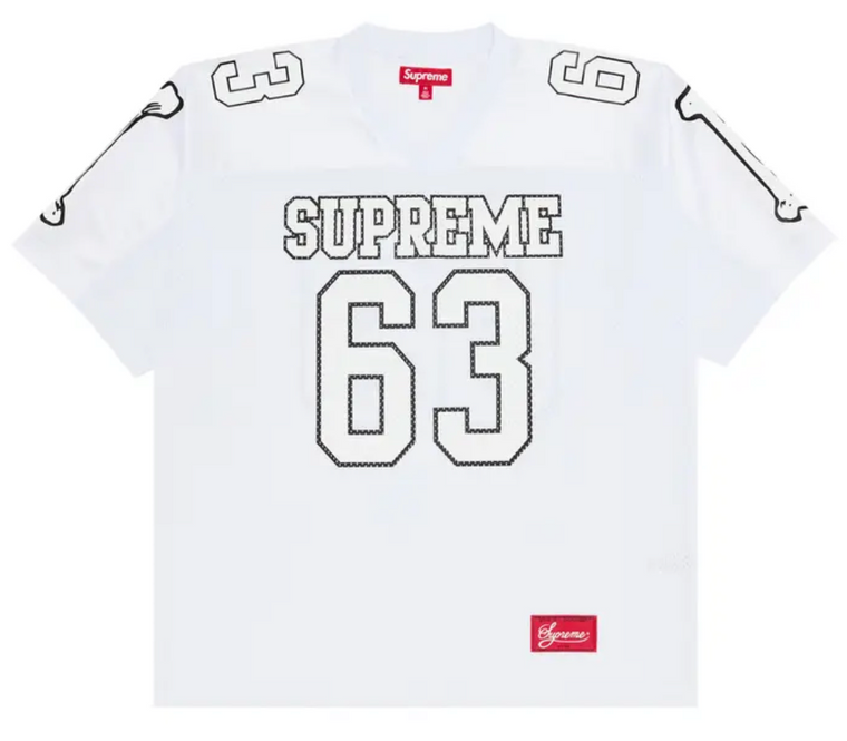 SUPREME WHITE BONES FOOTBALL JERSEY