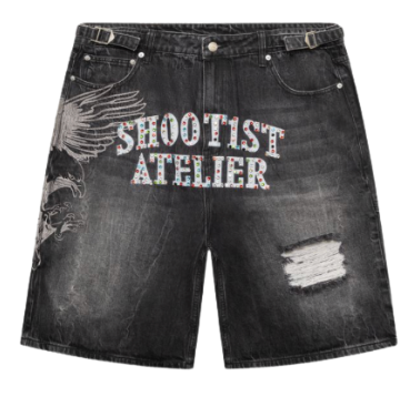 SHOOT1ST GRAPHITE OPALINE JORTS