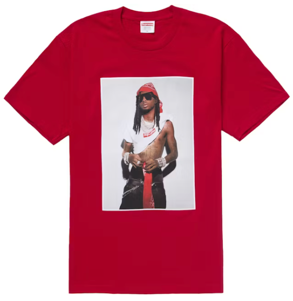 SUPREME RED PLAYBOI CARTI TEE