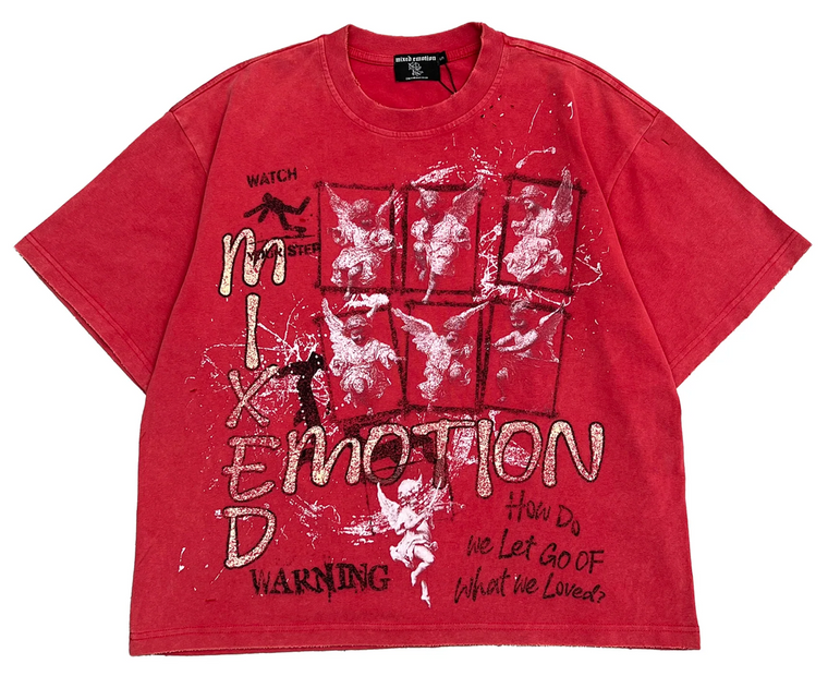 MIXED EMOTION RED "CRIMSON" TEE