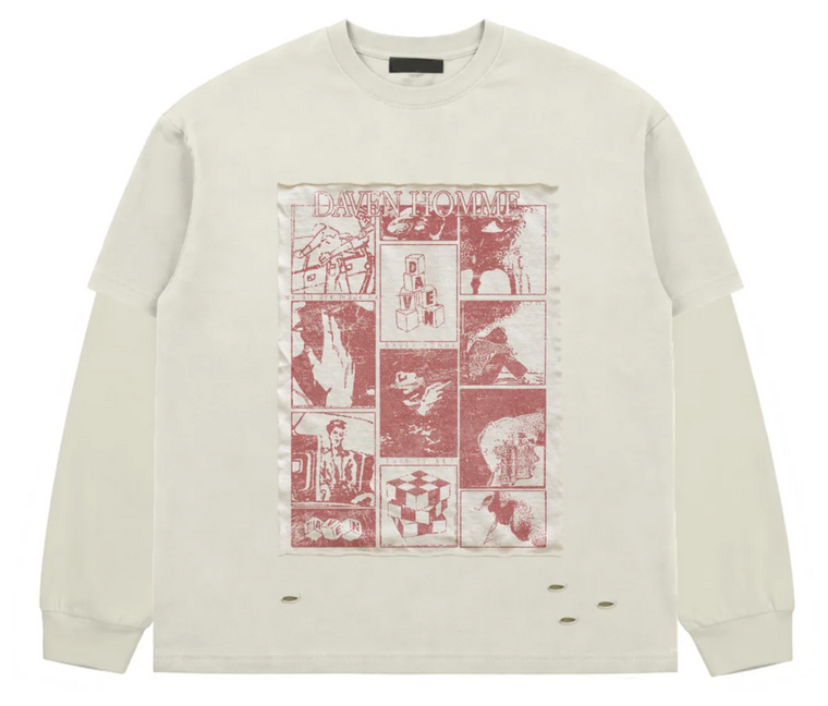 DAVEN HOMME BLOCK THE NOISE NOT YOUR DREAMS L/S