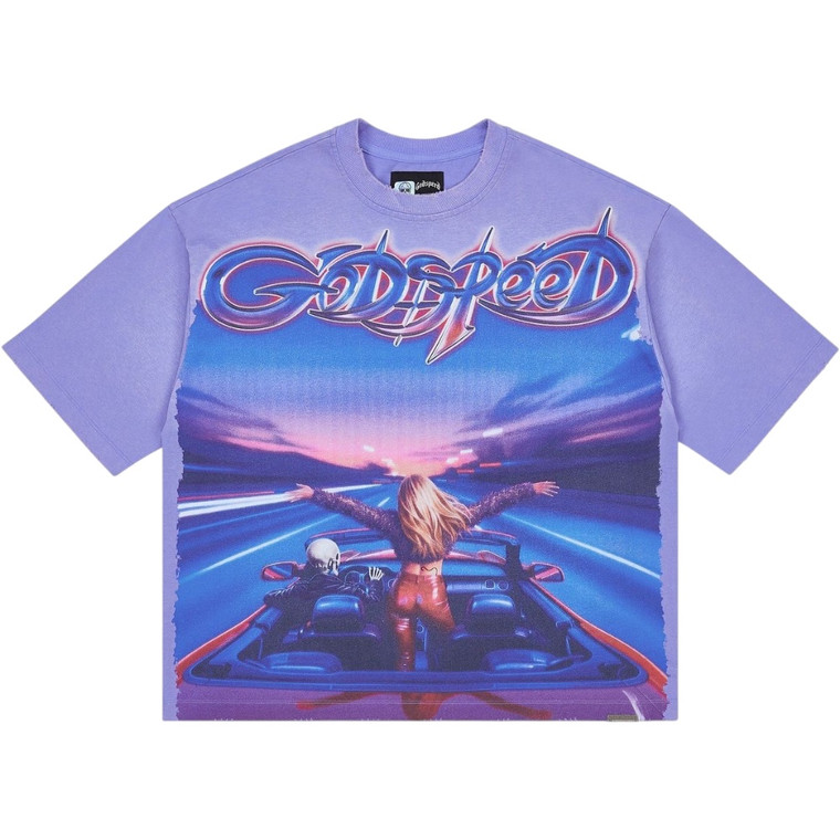 GODSPEED PURPLE WASH FUN TEE