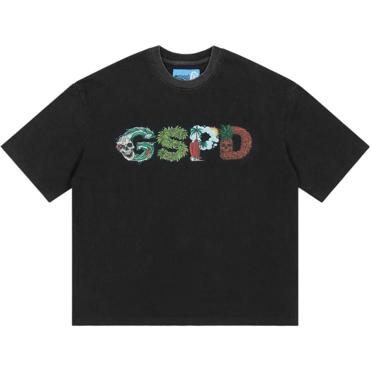 GODSPEED BLACK SURFS UP TEE