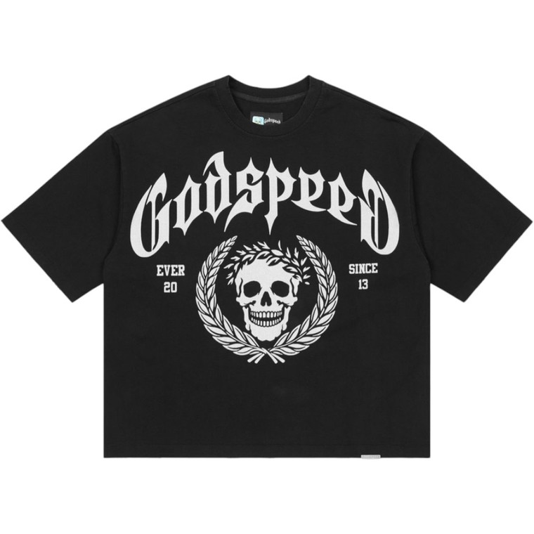 GODSPEED BLACK VICTOR CREST TEE