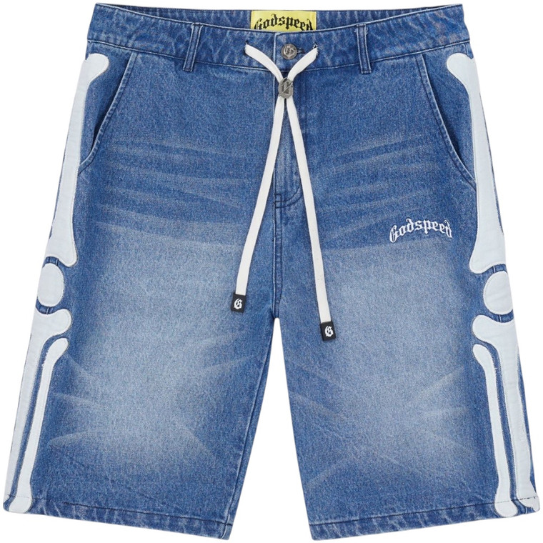 GODSPEED BLUE FÉMUR DENIM SHORTS