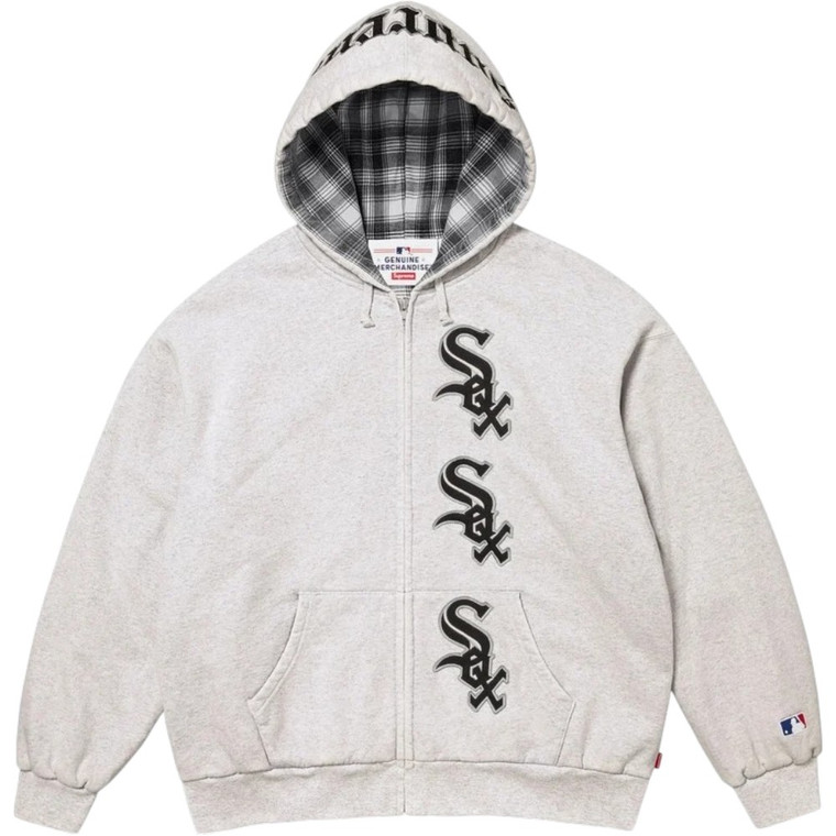 SUPREME x CHICAGO WHITE SOX GREY ZIP