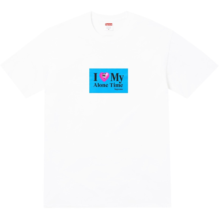 SUPREME WHITE ALONE TIME TEE