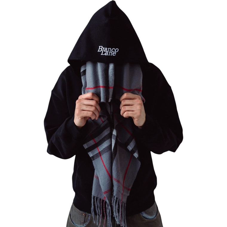 BLANCO LANE BLACK SCARF ZIP