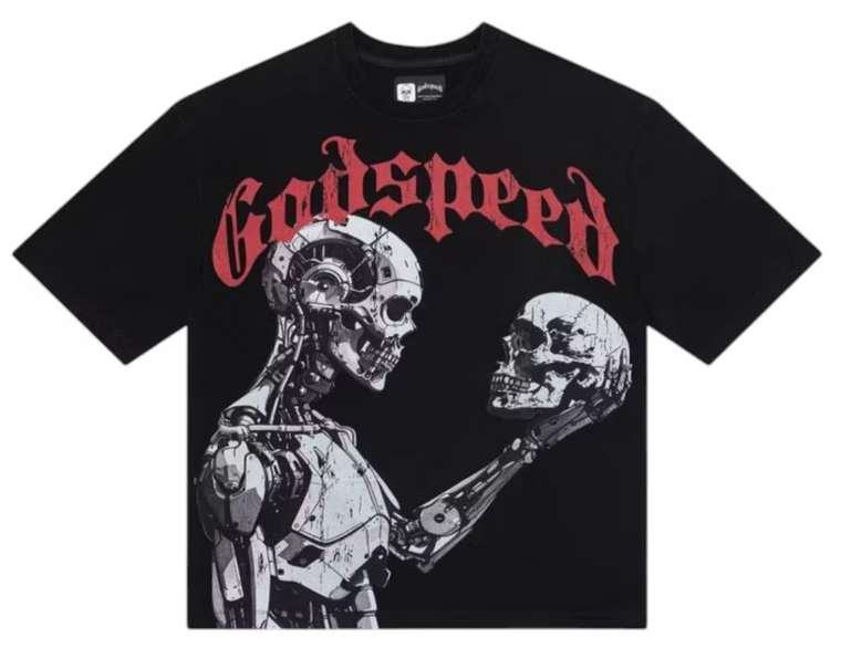 GODSPEED BLACK/RED MANKIND VS AI TEE