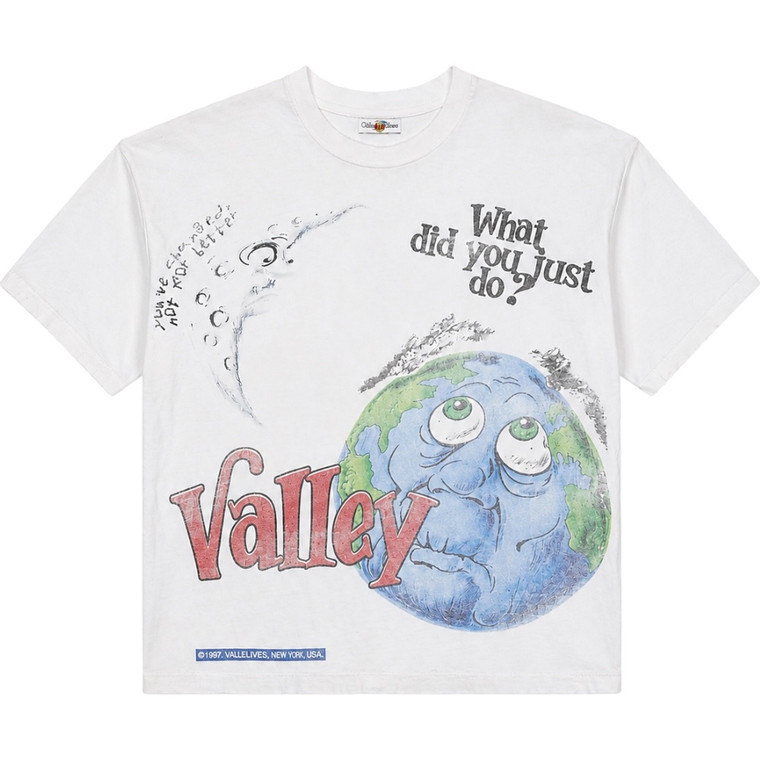 VALE FOREVER WHITE WORLD PEACE TEE