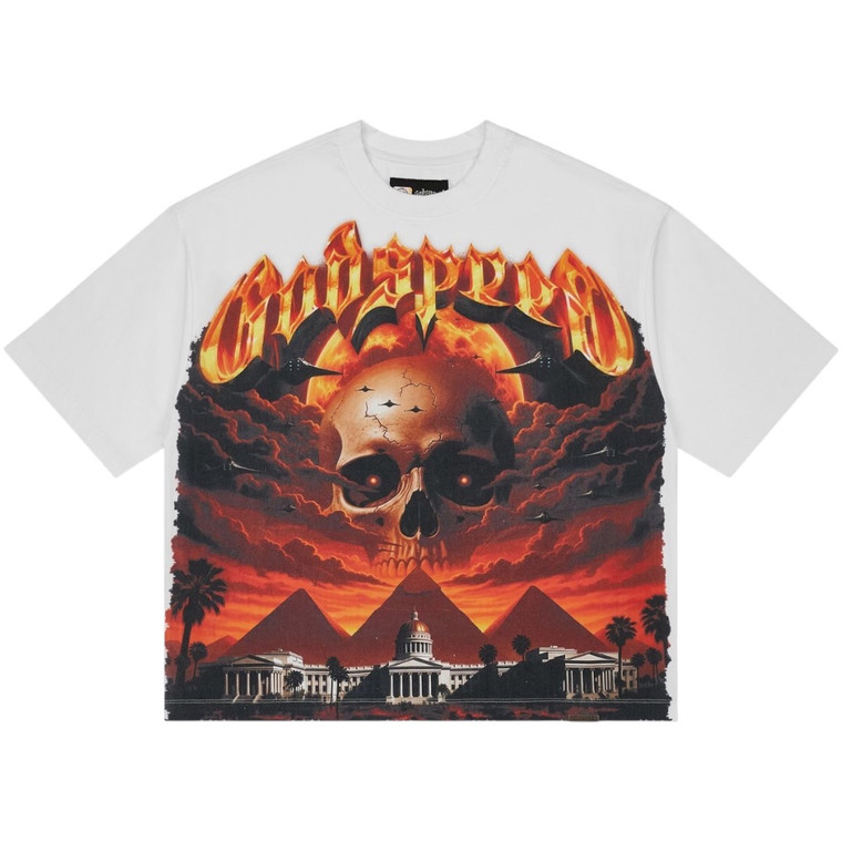 GODSPEED WHITE ECHOS OF EMPIRE TEE