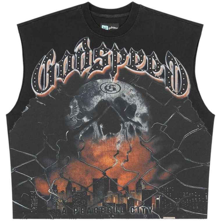 GODSPEED BLACK FENCES SLEEVELESS TEE