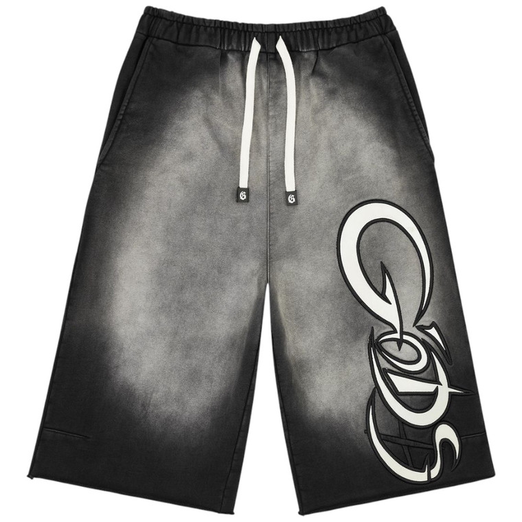 GODSPEED BLACK WASH NEW AGE 3QTR SHORTS