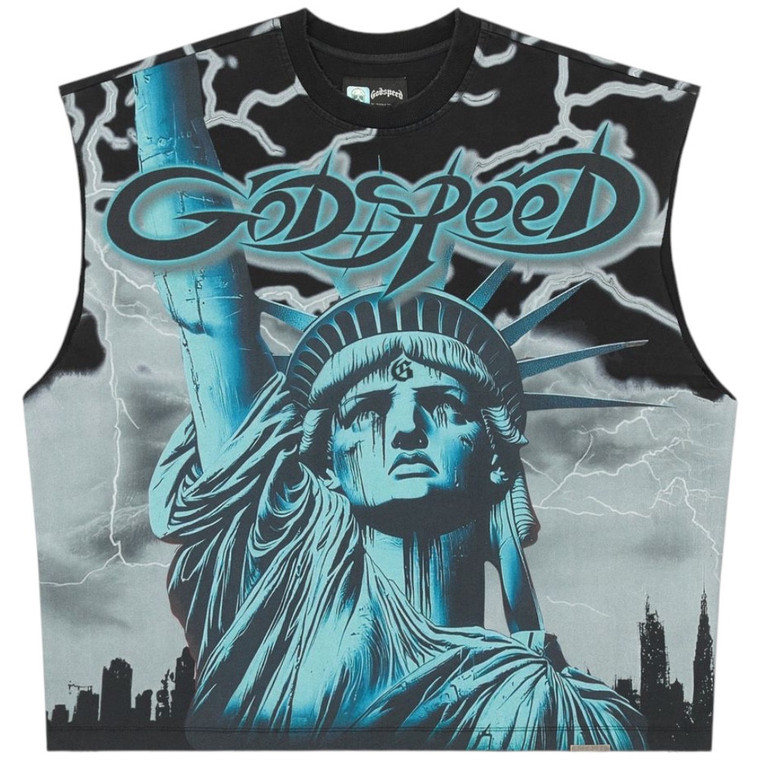 GODSPEED WOLF GREY VOLTAGE SLEEVELESS TEE