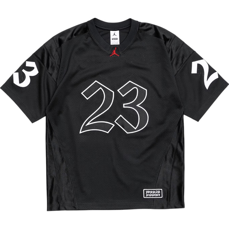 SUPREME X JORDAN BLACK WARM UP JERSEY