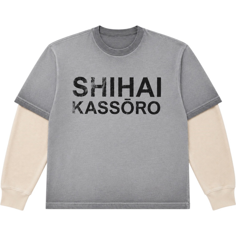 SHIHAI KASSORO GREY ESSENTIALS LAYER L/S