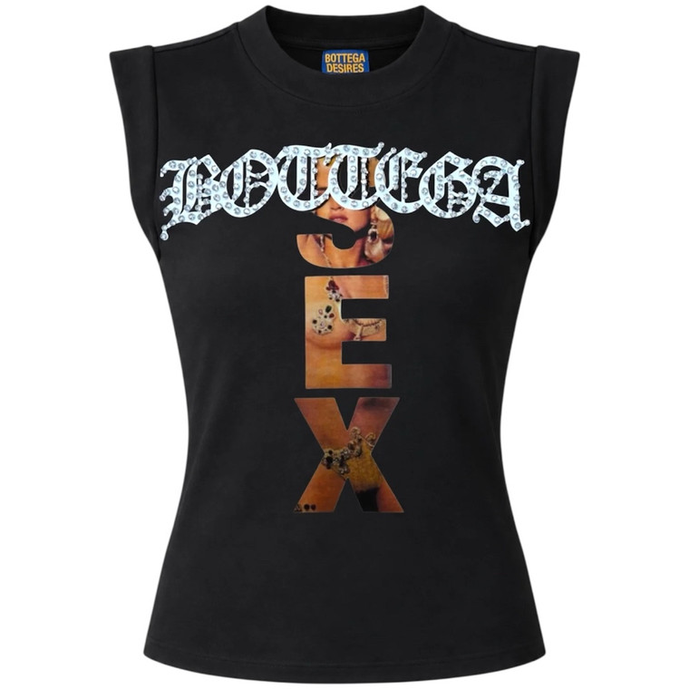 BOTTEGA DESIRES WOMEN'S BLACK MADONNA TEE