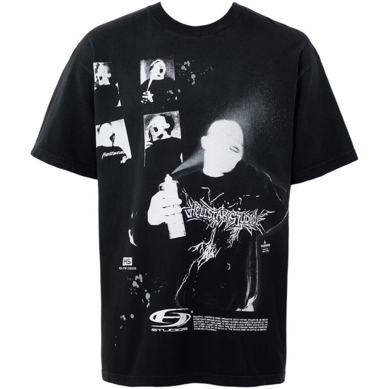 HELLSTAR SPRAYCAN FACES COLLAGE TEE