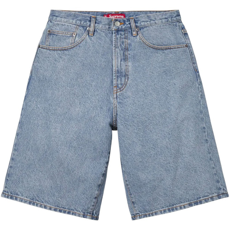 SUPREME WASHED INDIGO BAGGY DENIM SHORTS