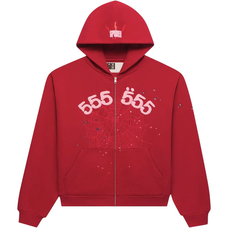 SP5DER RED ANGEL NUMBER 555 ZIP