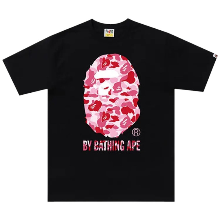 BAPE BLACK/PINK ABC CAMO TEE