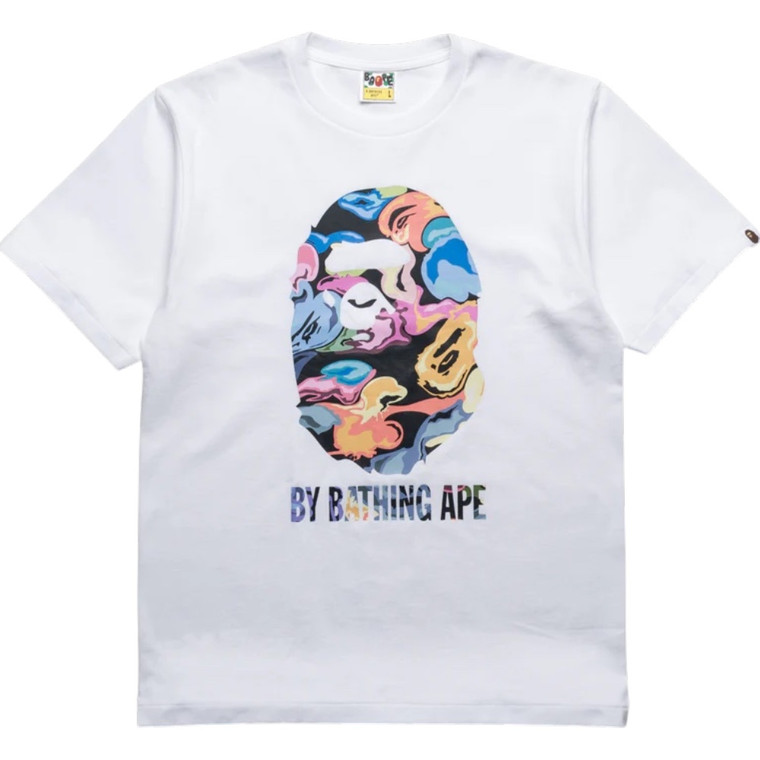 BAPE WHITE ART CAMO TEE